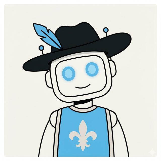 D'Artagnan — Robot assistant cartoon